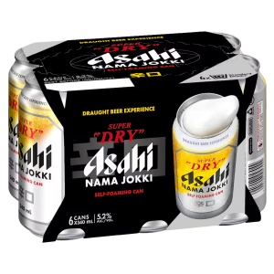 Picture of Asahi Nama Joki 6pk Cans 340ml